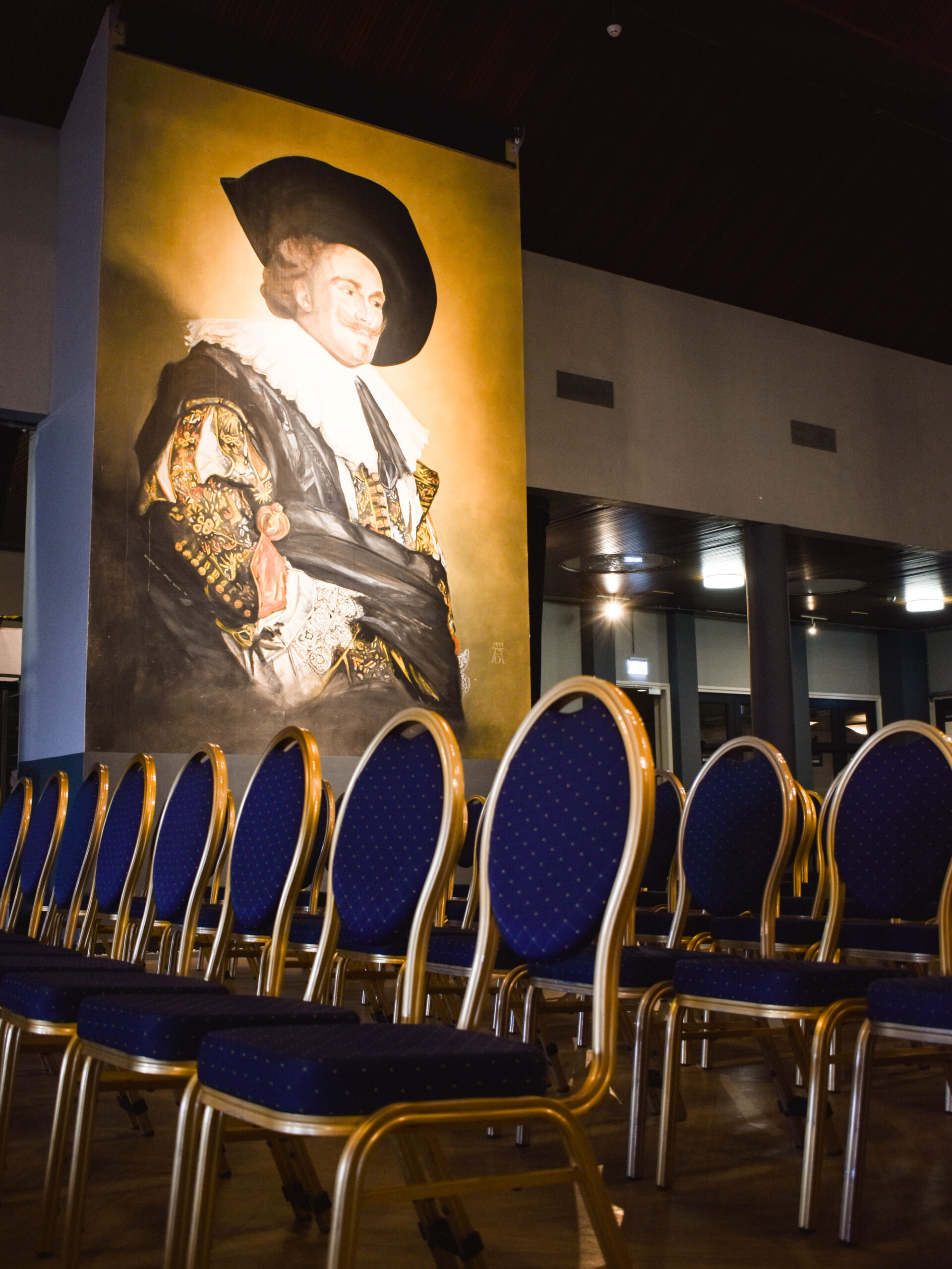 Conferentiezaal (persruimte) in de Brabanthallen tijdens de KWPN Stallion Show
