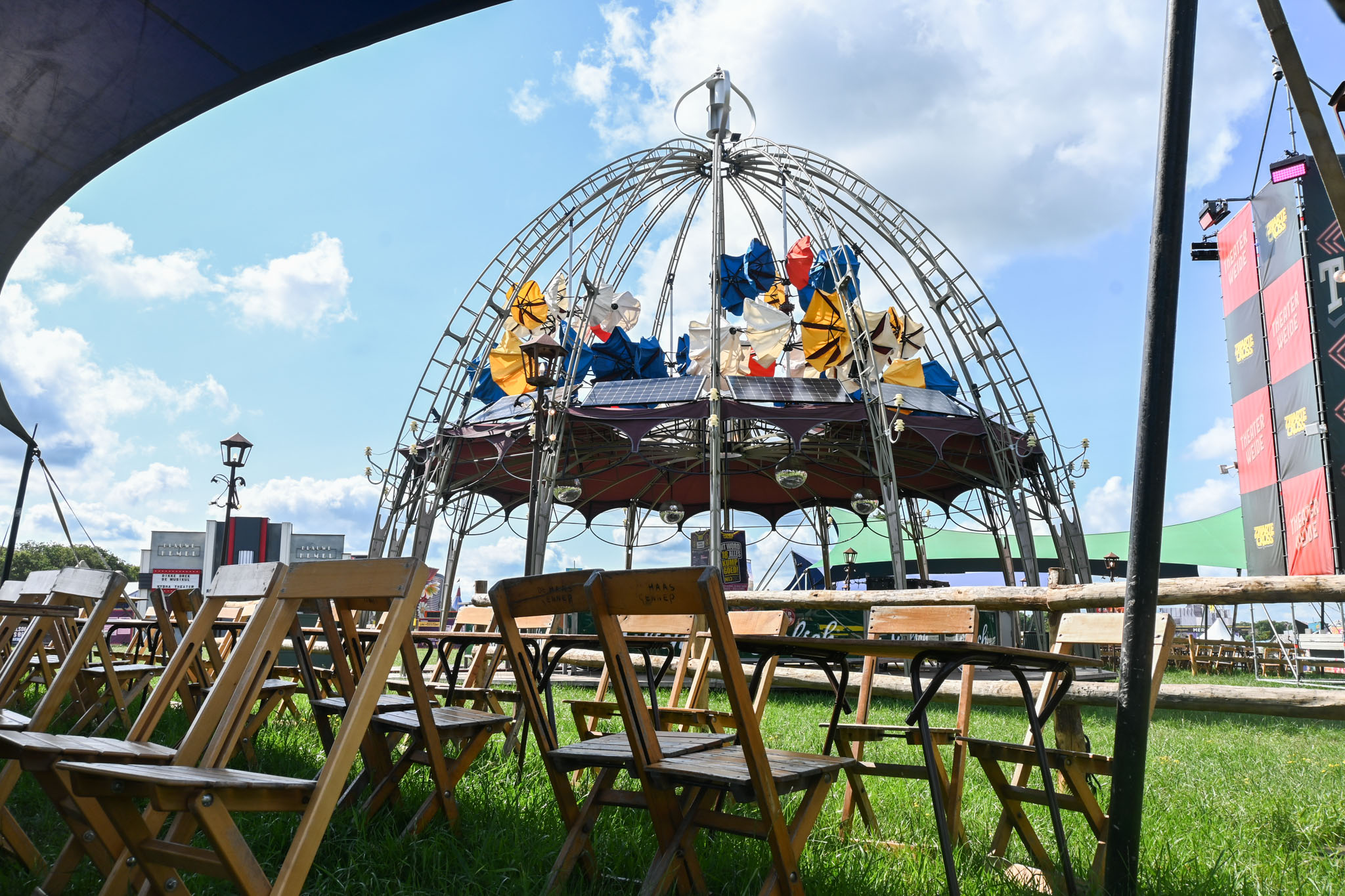 Sfeerimpressie van de Theaterweide op de Zwarte Cross.